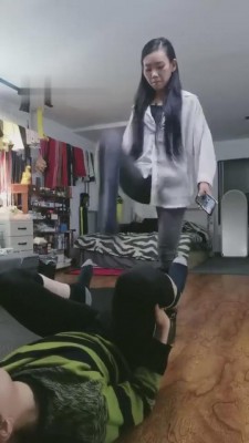 【傲柔】牛仔裤皮靴重度连环踢裆 bf9503