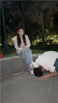 【晴川】深夜户外遛狗犬化场【双视角版】 bf58591